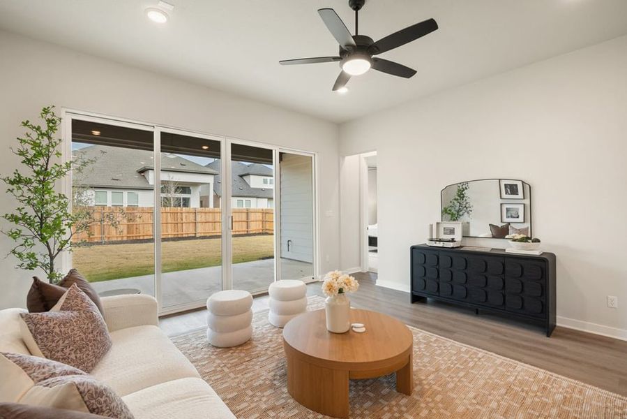 Furnished interior view inside a new home in Arbor Collection at Heritage, Dripping Springs (Image 21).