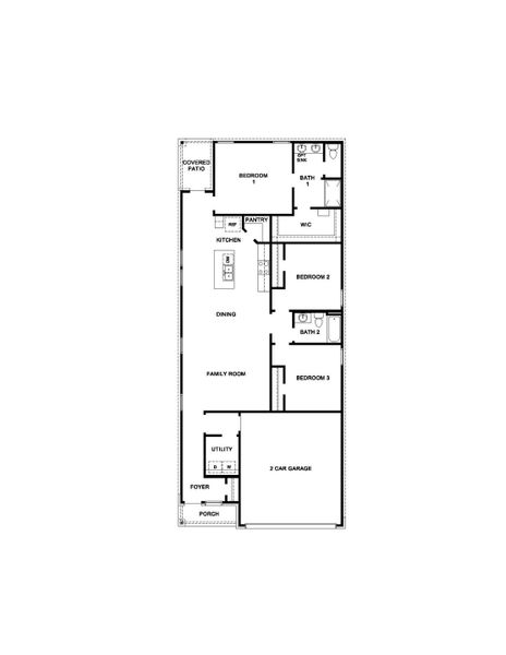 2D floor plan layout for the X30D by D.R. Horton in Granger Pines, Conroe, TX (Image 5). 2D floor plan layout for the X30D by D.R. Horton in Granger Pines, Conroe, TX (Image 5).