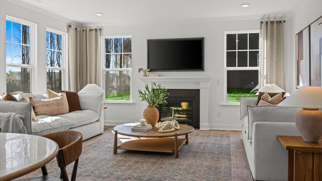 Representative furnished interior of a home built from the Wynwood by DRB Homes in Whispering Pines, Franklinton (Image 12). Representative furnished interior of a home built from the Wynwood by DRB Homes in Whispering Pines, Franklinton (Image 12).