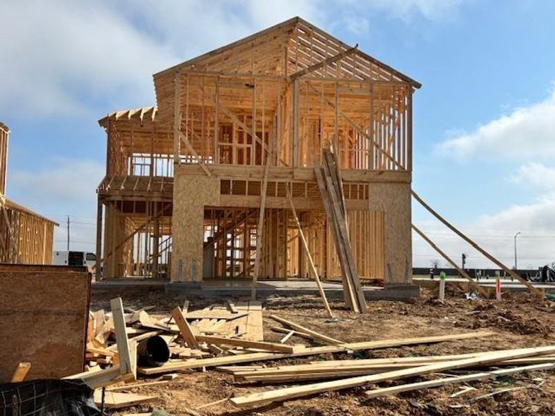 In-progress construction of a new home in Laurel Farms, Brookshire, TX (Image 19).
