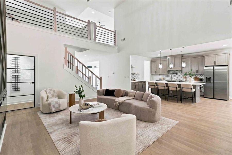 Furnished interior view inside a new home in , Griffin (Image 13).