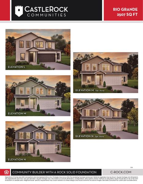 Front exterior of a new home in Hunters Glen, Jarrell, TX, highlighting curb appeal (Image 2).