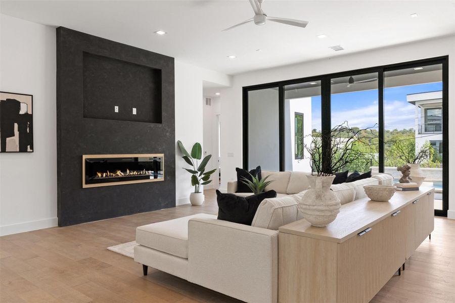 Furnished interior view inside a new home in , Austin (Image 5). Furnished interior view inside a new home in , Austin (Image 5).