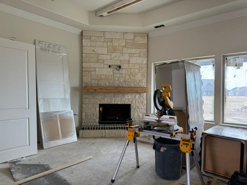 In-progress construction of a new home in Rocky Top, Krum, TX (Image 16).