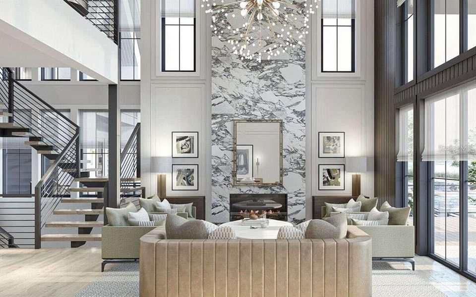 Furnished interior view inside a new home in , Tampa (Image 7).