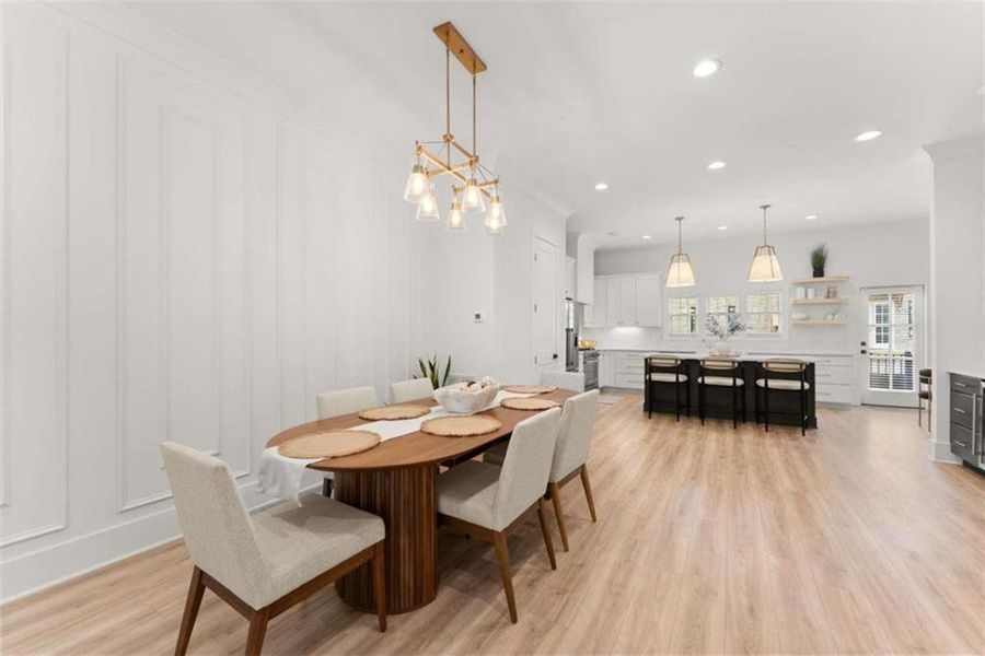 Furnished interior view inside a new home in Skyview On Broad, Sugar Hill (Image 40).