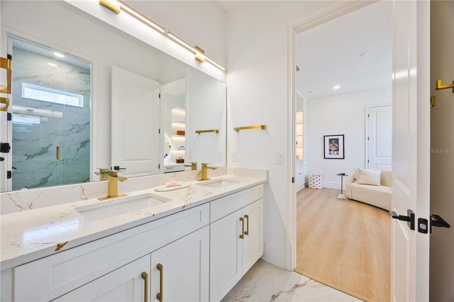 Furnished interior view inside a new home in Avalon Ridge, Winter Garden (Image 34).