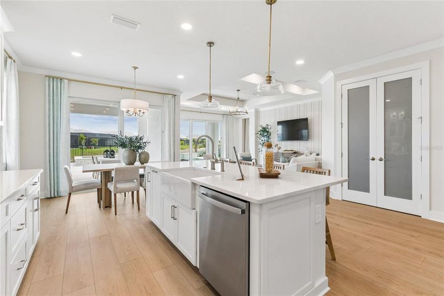 Furnished interior view inside a new home in Cassata Lakes, Nokomis (Image 8).