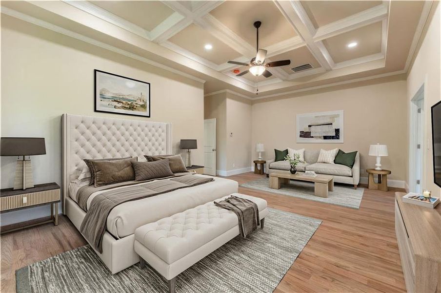 Furnished interior view inside a new home in , Suwanee (Image 11).