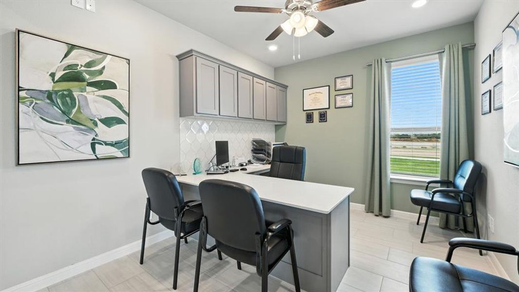 Furnished interior view inside a new home in Monarch at the Meadows, Denton (Image 27). Furnished interior view inside a new home in Monarch at the Meadows, Denton (Image 27).