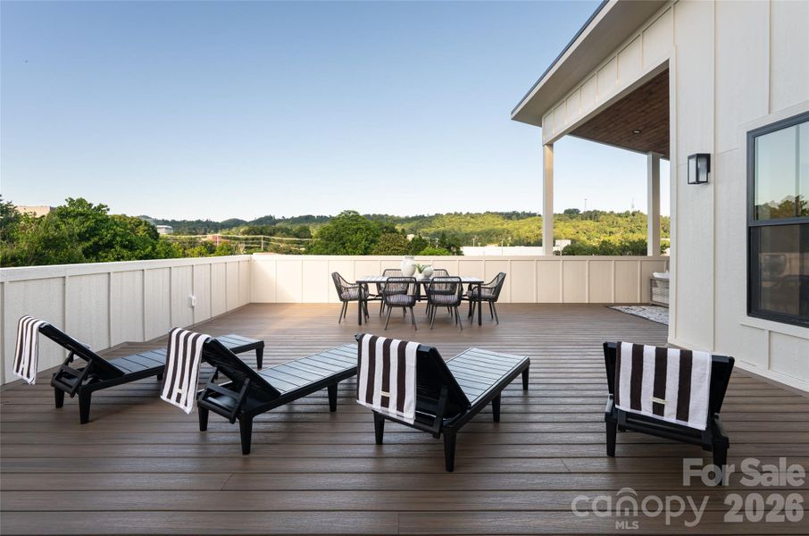 Exterior details and patio area of a home in , Asheville (Image 32). Exterior details and patio area of a home in , Asheville (Image 32).