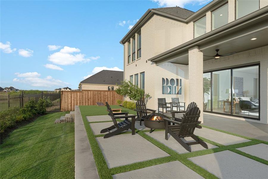 Front exterior of a new home in The Tribute 50', The Colony, TX, highlighting curb appeal (Image 2).