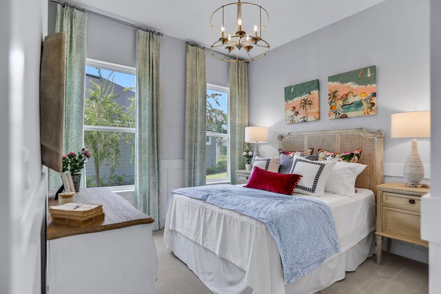 Representative furnished interior of a home built from the Lola - Hidden Creek by MasterCraft Builder Group in SilverLeaf, St. Augustine (Image 27).