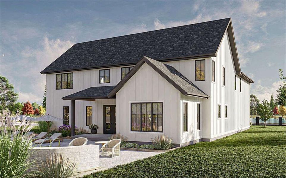 Front exterior of a new home in , Marietta, GA, highlighting curb appeal (Image 22).