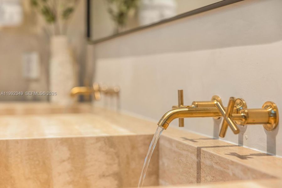 Close-up of interior finishes inside a home in , Miami Beach (Image 23). Close-up of interior finishes inside a home in , Miami Beach (Image 23).