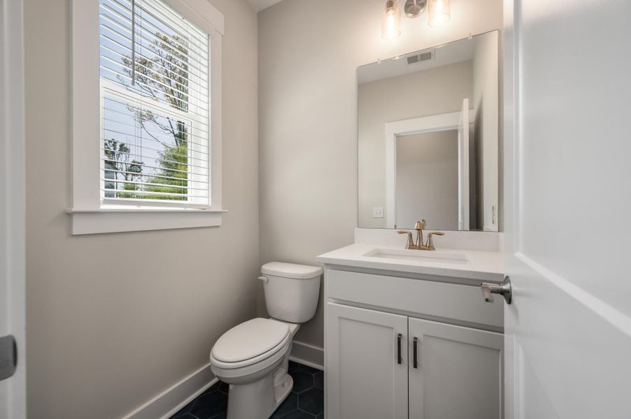 Furnished interior view inside a new home in The Bluffs at Pinefield Townhomes, Charleston (Image 9).