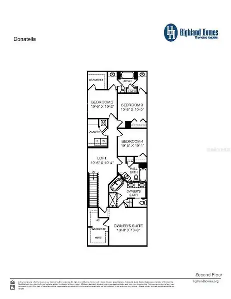 2D floor plan layout of this home in The Crossings - Bungalows, St. Cloud, FL (Image 3).