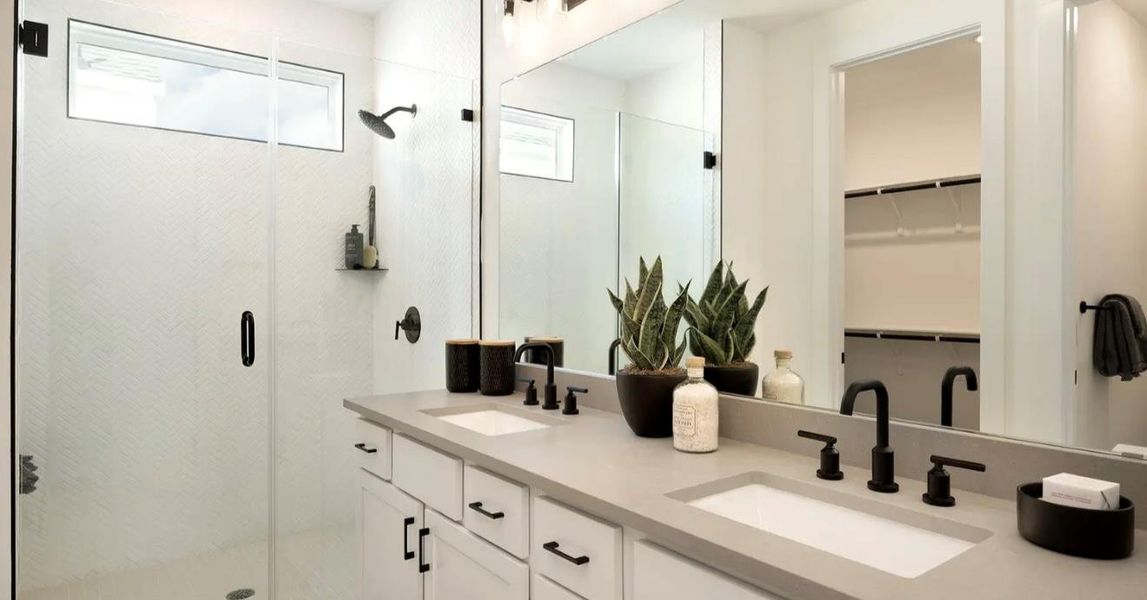 Furnished interior view inside a new home in Novel, Austin (Image 7).