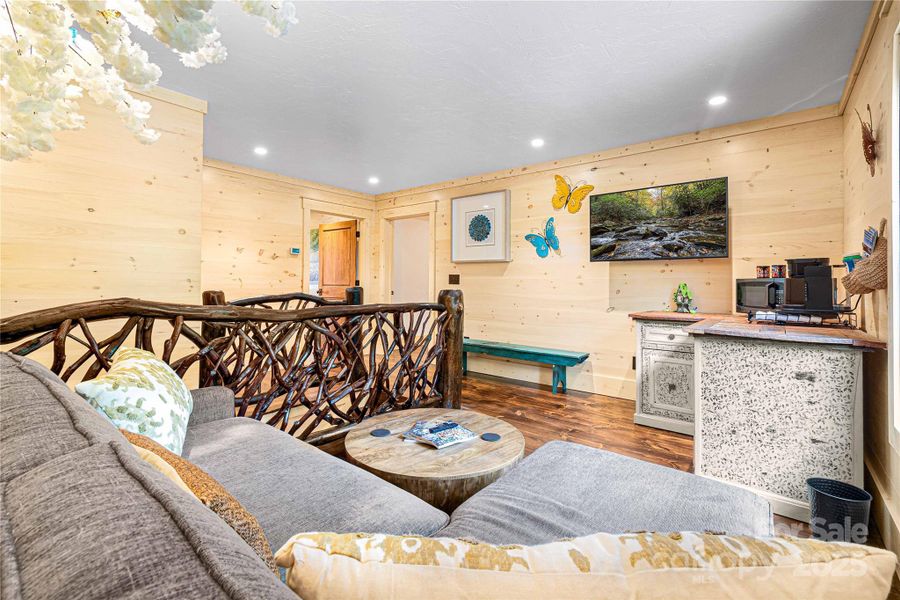 Furnished interior view inside a new home in , Cashiers (Image 30).