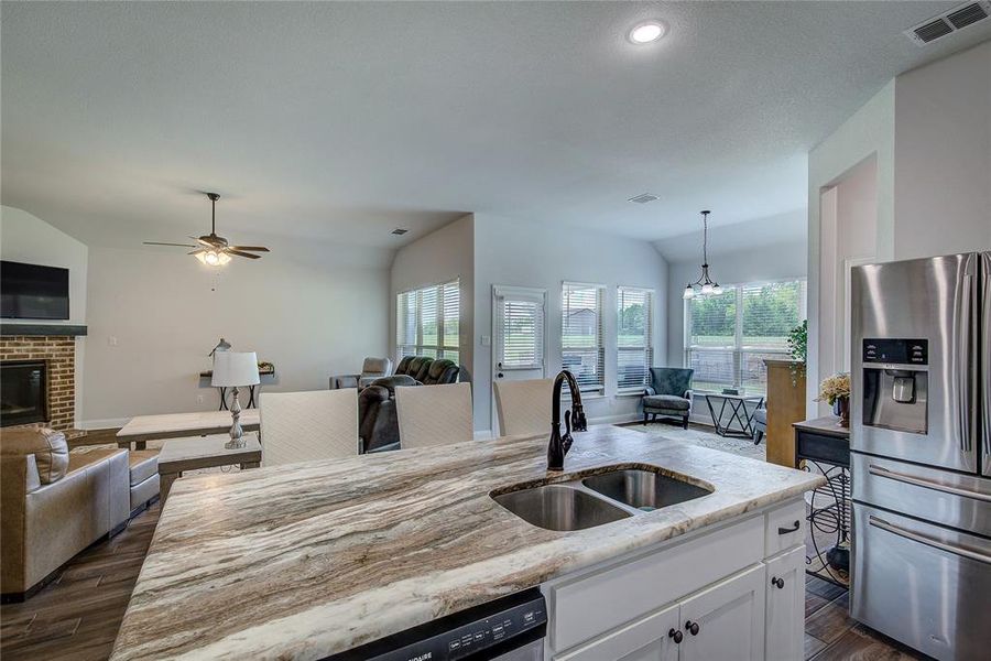 Furnished interior view inside a new home in , Lone Oak (Image 9). Furnished interior view inside a new home in , Lone Oak (Image 9).