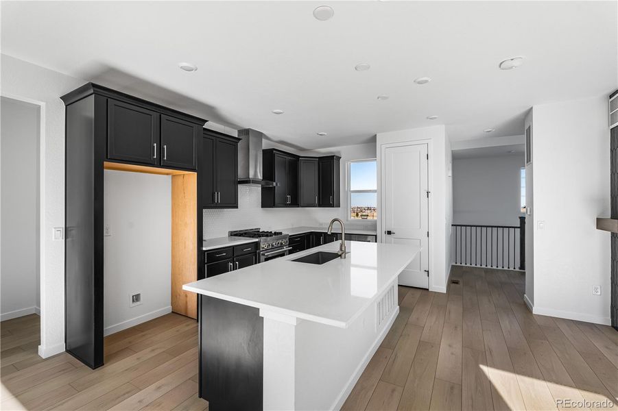 Furnished interior view inside a new home in Tribute at Lyric, Lone Tree (Image 6).