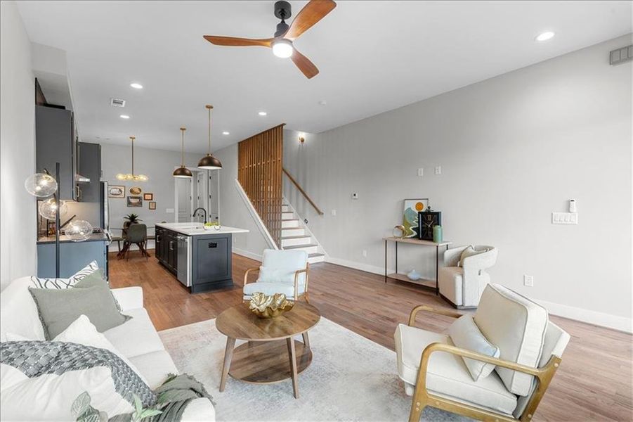 Furnished interior view inside a new home in , Atlanta (Image 11).