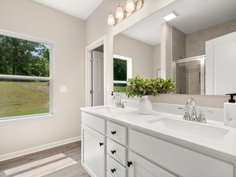 Representative furnished interior of a home built from the Grace by True Homes in Edgewater - Cottage Greens, Lancaster (Image 10).