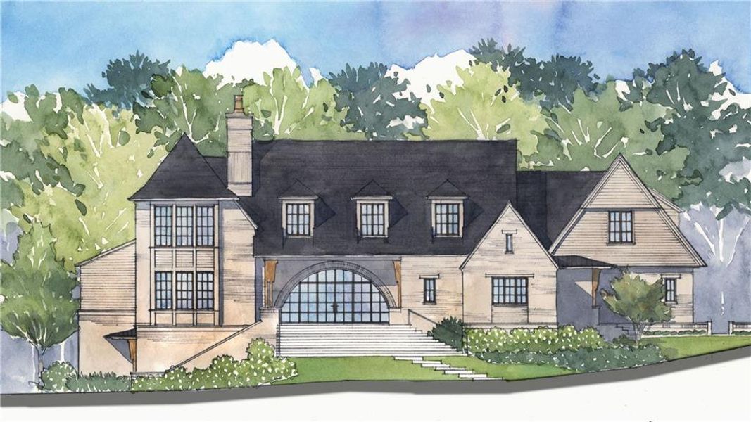Exterior rendering of this home design in , Chattahoochee Hills, GA (Image 1). Exterior rendering of this home design in , Chattahoochee Hills, GA (Image 1).