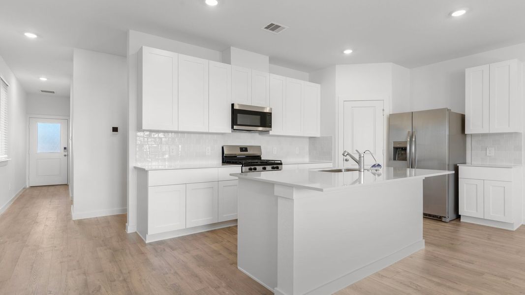Furnished interior view inside a new home in Villarosa at Tamarron, Katy (Image 8).