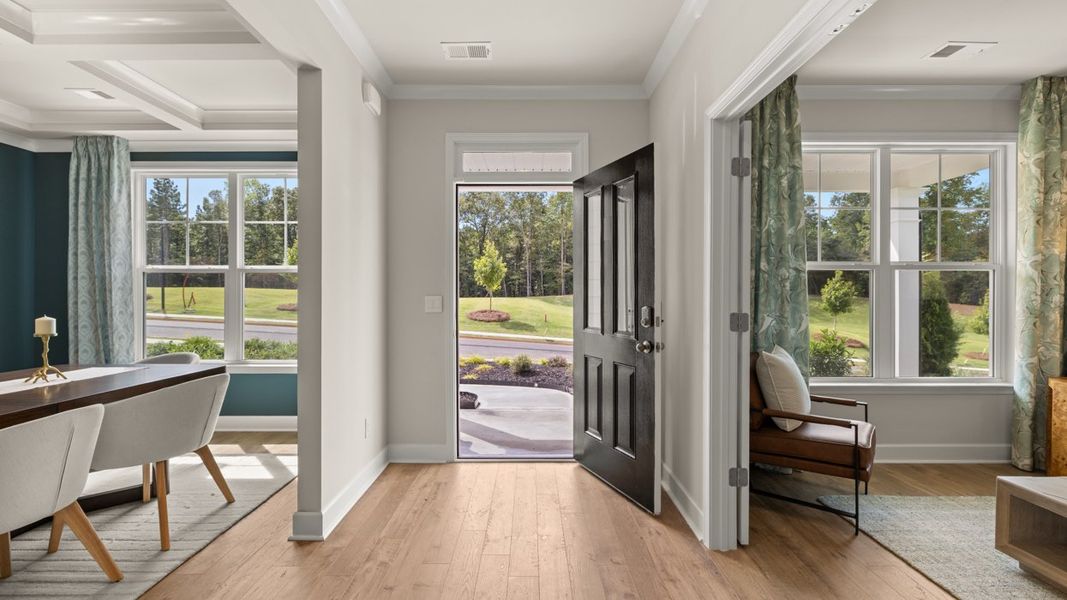Representative furnished interior of a home built from the Savannah by D.R. Horton in Heritage Pointe, Senoia (Image 34).