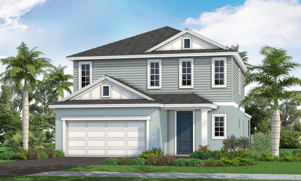 Representative exterior photo of a completed home built from the Heritage 2 by Neal Communities in Palm Grove, Bradenton, FL (Image 21).