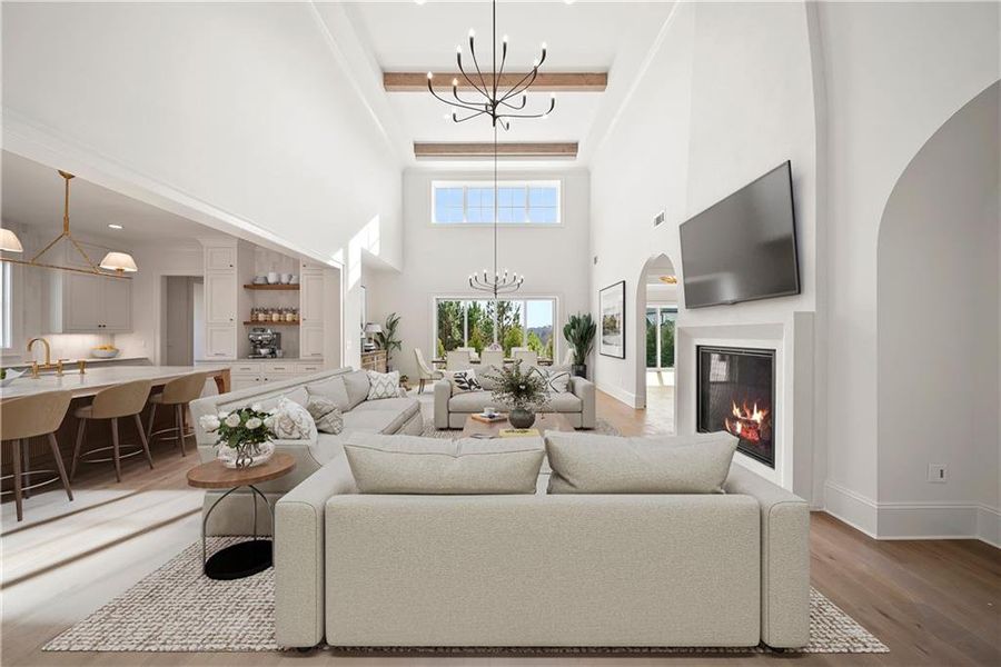 Furnished interior view inside a new home in , Alpharetta (Image 11).