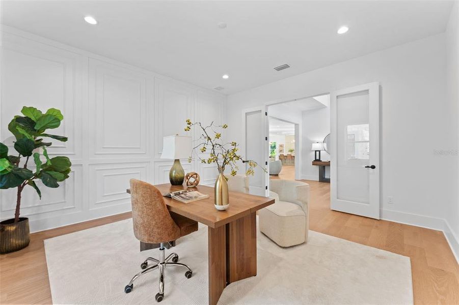 Furnished interior view inside a new home in , Tampa (Image 40).