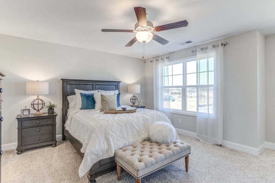 Representative furnished interior of a home built from the Drayton by Caviness & Cates Communities in Bartlett Manor, Youngsville (Image 206).