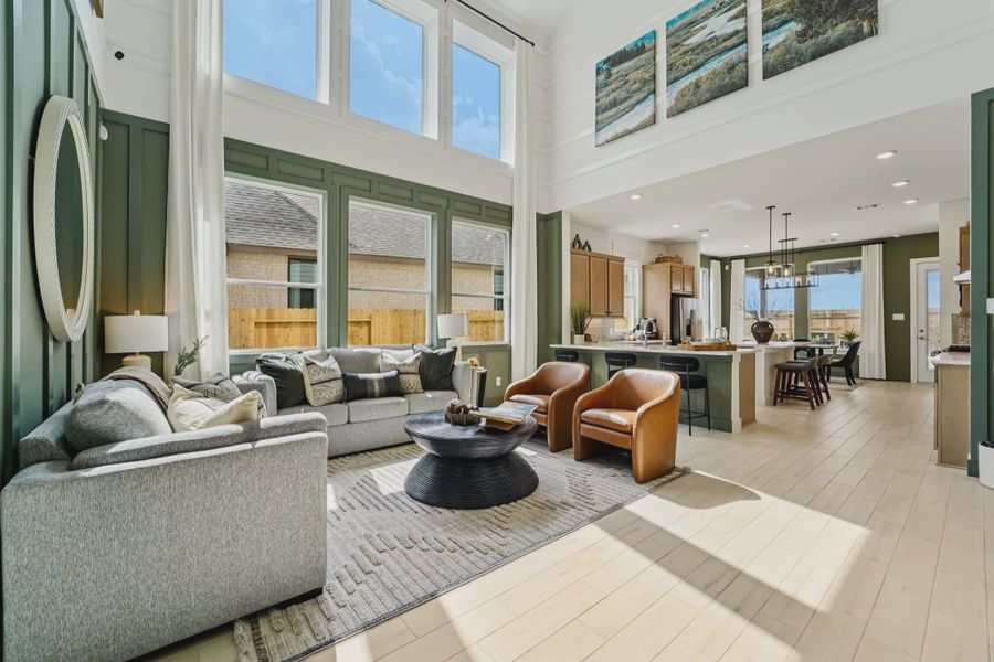 Representative furnished interior of a home built from the Laramie by Chesmar Homes in Jubilee 50's, Hockley (Image 4).
