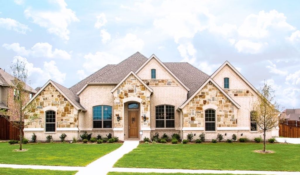 Representative exterior photo of a completed home built from the Lexington II by Our Country Homes in NorthGlen, Haslet, TX (Image 8).