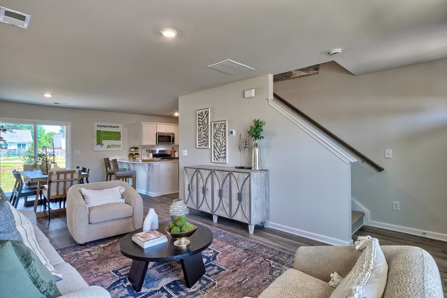 Representative furnished interior of a home built from the Poplar A by McGuinn Homes in Rivers Crossing, Aiken (Image 6).