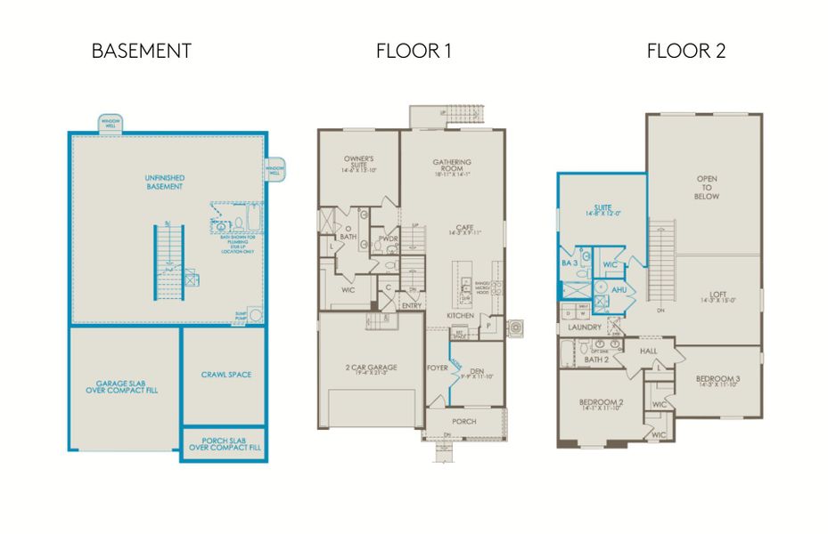 2D floor plan layout of this home in Harvest Crossing, Aurora, CO (Image 3). 2D floor plan layout of this home in Harvest Crossing, Aurora, CO (Image 3).
