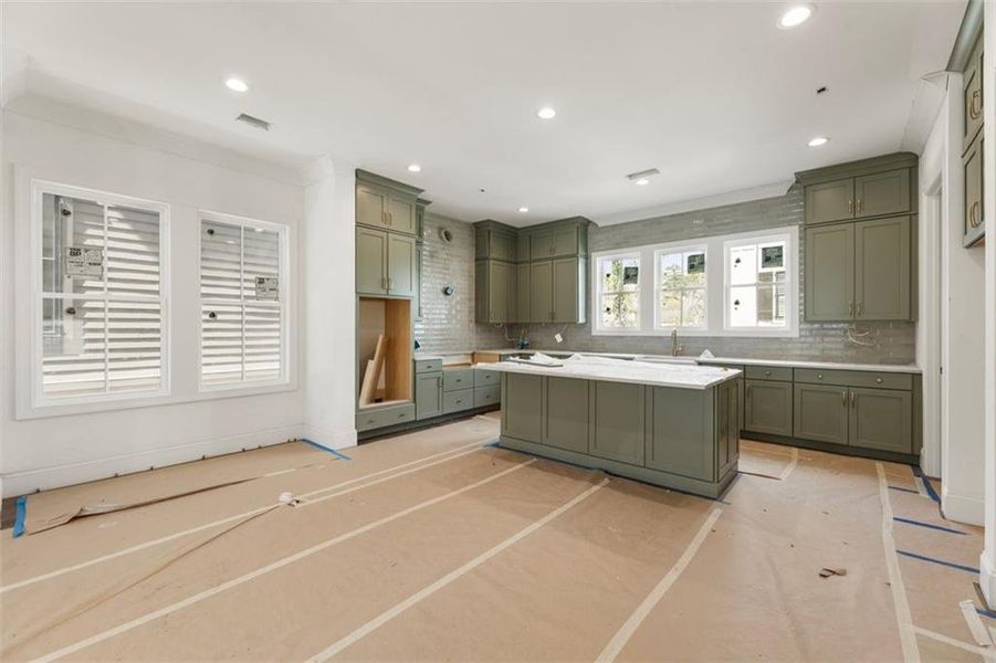 In-progress construction of a new home in , Alpharetta, GA (Image 44).