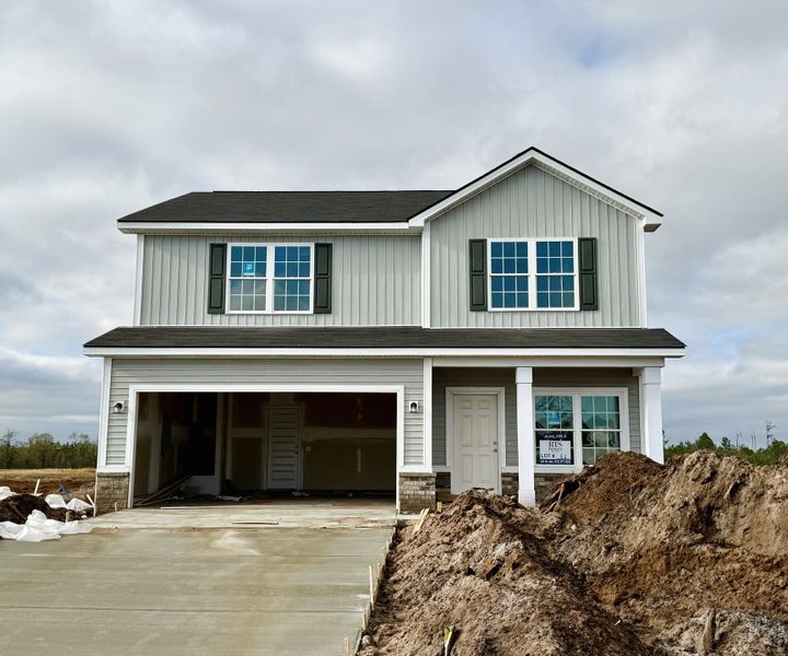 In-progress construction of a new home in The Village at Sassafras, Allenhurst, GA (Image 4).