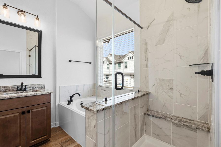 Furnished interior view inside a new home in Woodforest, Montgomery (Image 9). Furnished interior view inside a new home in Woodforest, Montgomery (Image 9).