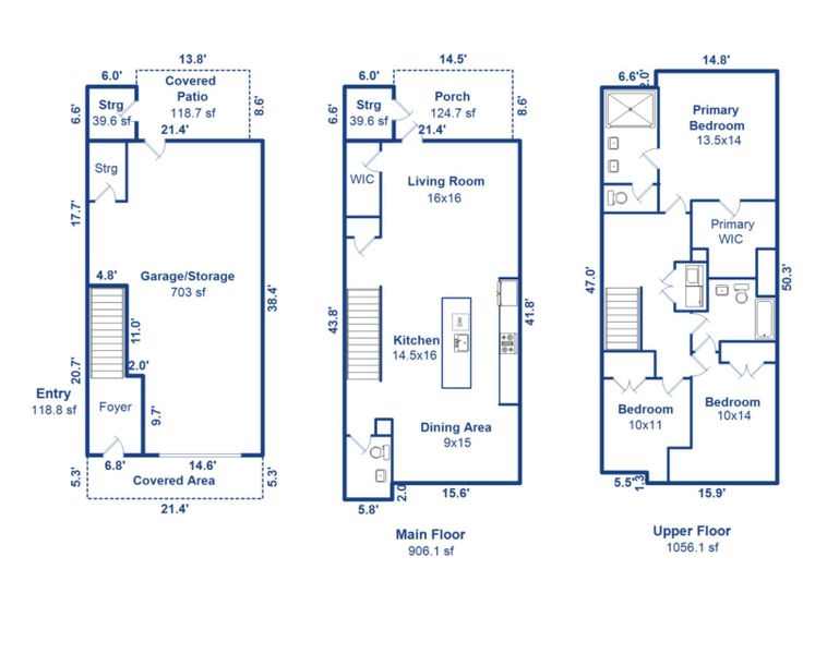2D floor plan layout of this home in , Mount Pleasant, SC (Image 5).