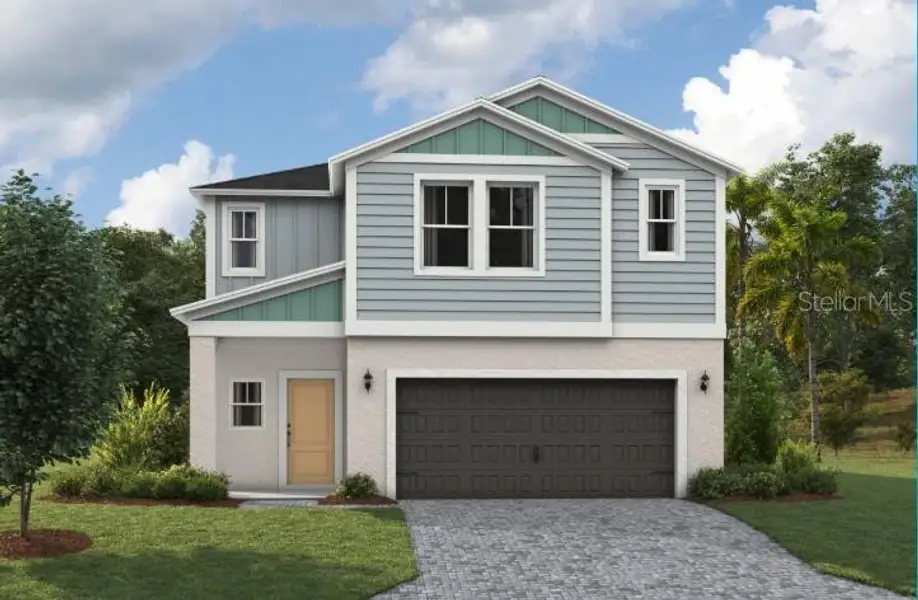 Front exterior of a new home in Pasadena Woods, Dade City, FL, highlighting curb appeal (Image 1). Front exterior of a new home in Pasadena Woods, Dade City, FL, highlighting curb appeal (Image 1).
