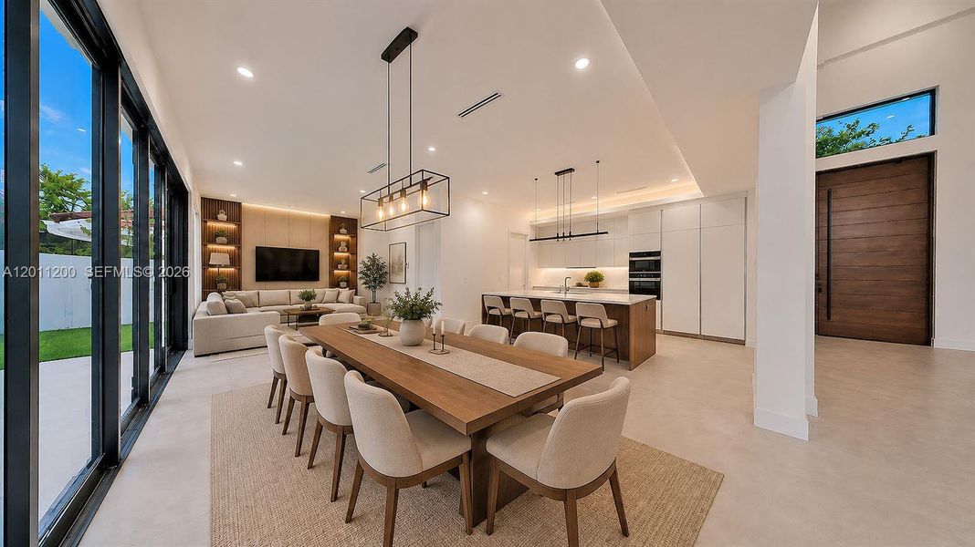 Furnished interior view inside a new home in , Miami Lakes (Image 14).