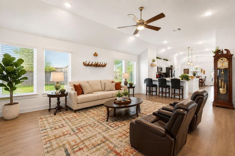 Furnished interior view inside a new home in Moran Ranch, Willis (Image 10). Furnished interior view inside a new home in Moran Ranch, Willis (Image 10).