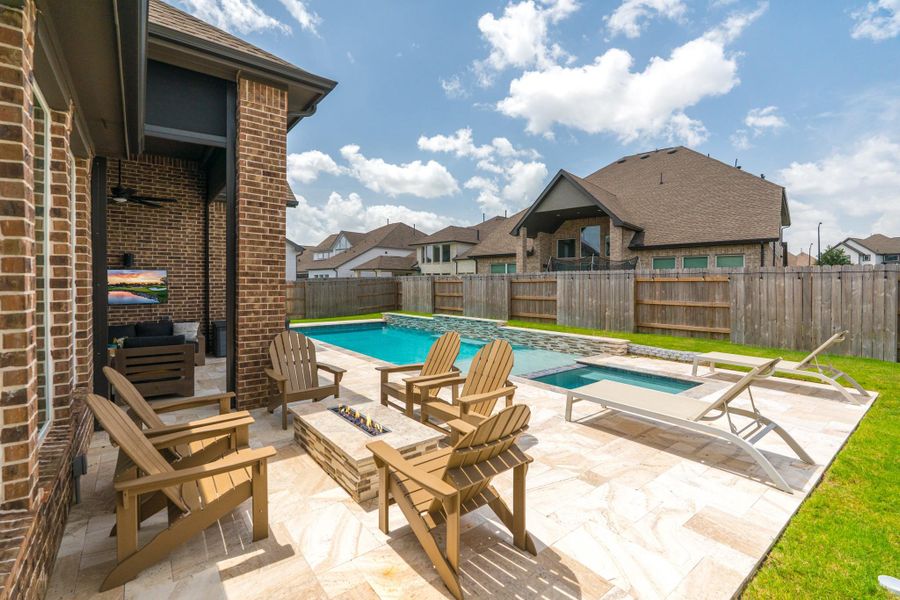 Views From Custom Fire Pit.