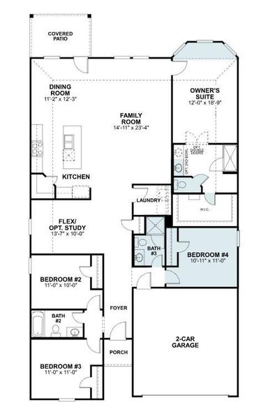2D floor plan layout of this home in Lago Mar, Santa Fe, TX (Image 3). 2D floor plan layout of this home in Lago Mar, Santa Fe, TX (Image 3).