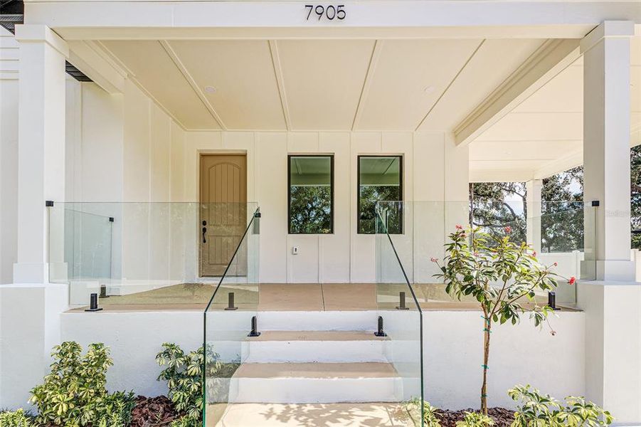 Exterior details and patio area of a home in , Tampa (Image 3).