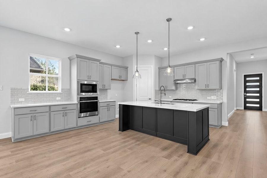 Furnished interior view inside a new home in South Oak, Lakewood Village (Image 8).