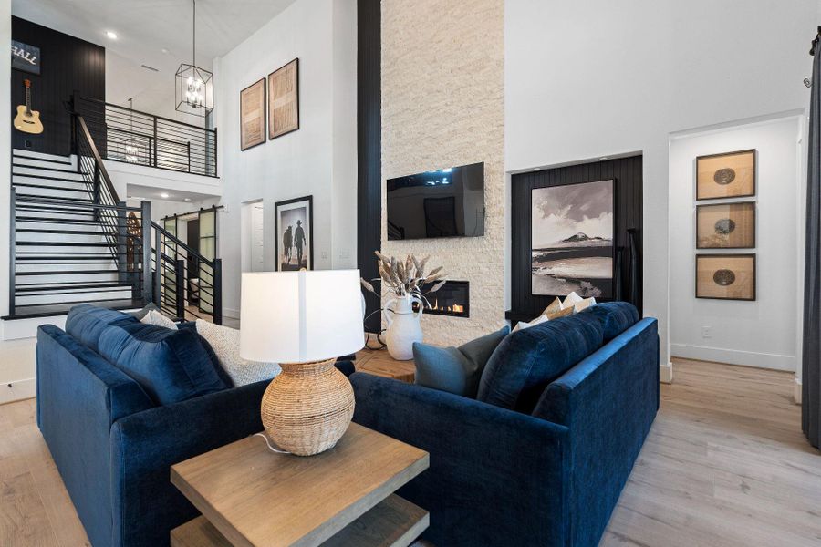 Furnished interior view inside a new home in Two Step Farm, Montgomery (Image 2). Furnished interior view inside a new home in Two Step Farm, Montgomery (Image 2).